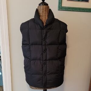 Lands End Down Vest Black szM 38-40